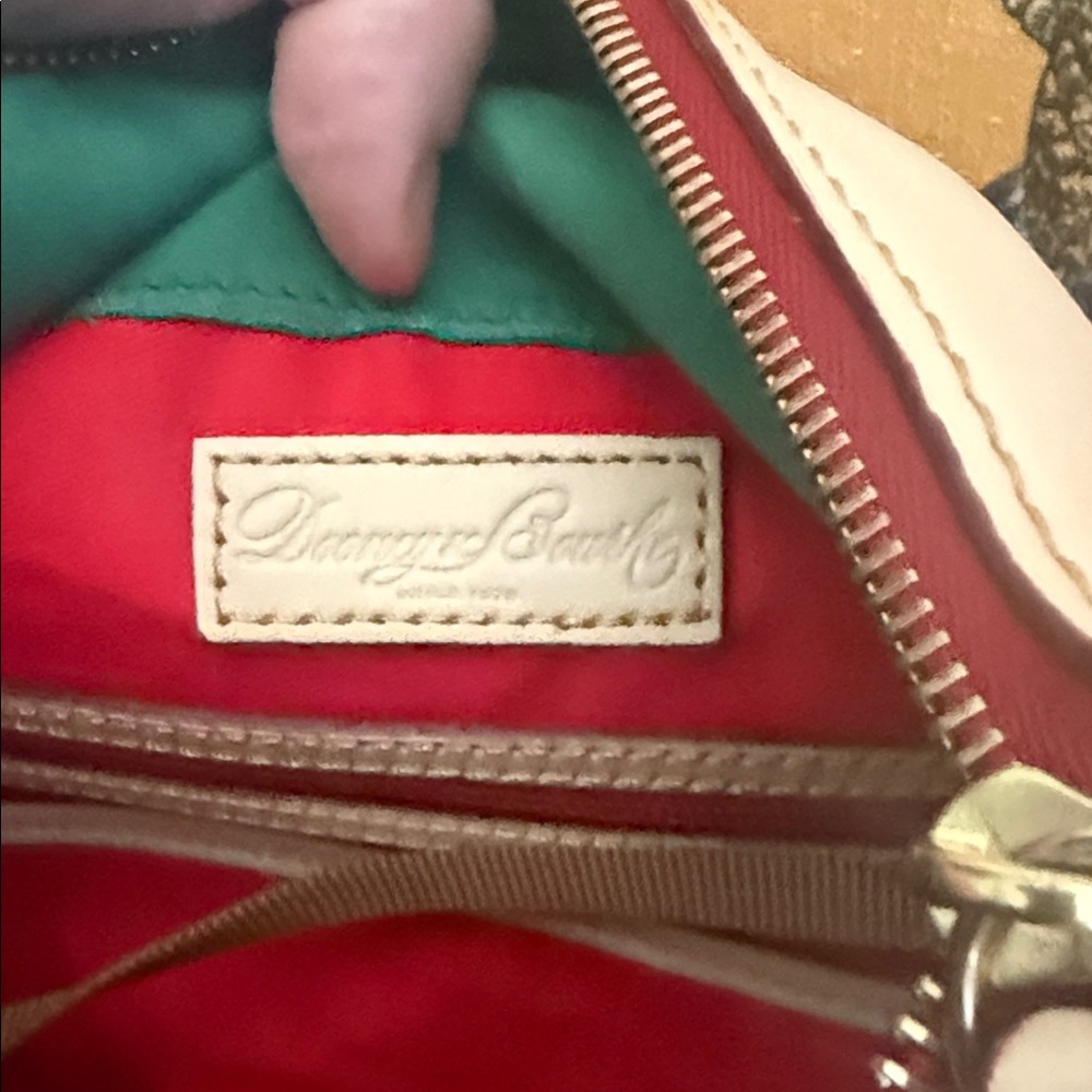 Dooney & Bourke Light Tan Florentine Crossbody Bag Y2K - Picture 7 of 9